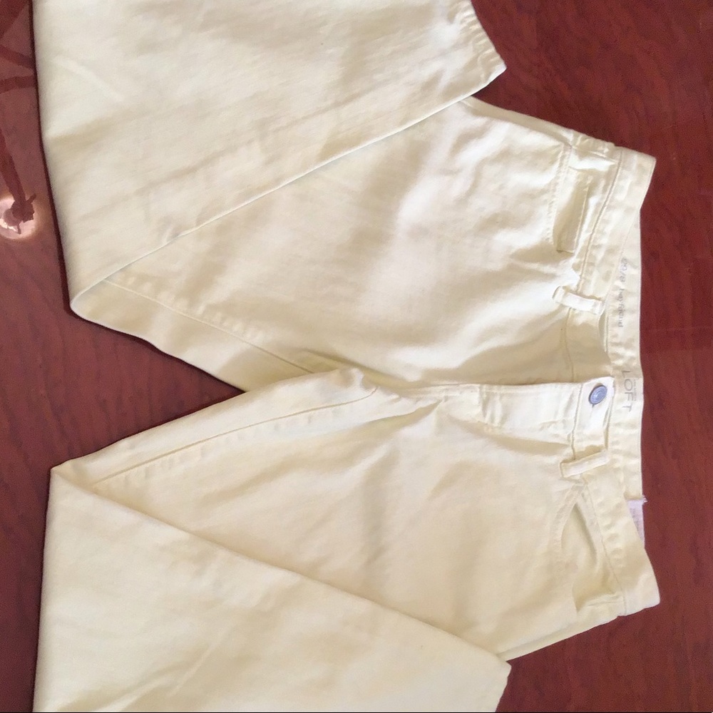 ANN TAYLOR LOFT BUTTON FLY BOYFRIEND JEANS